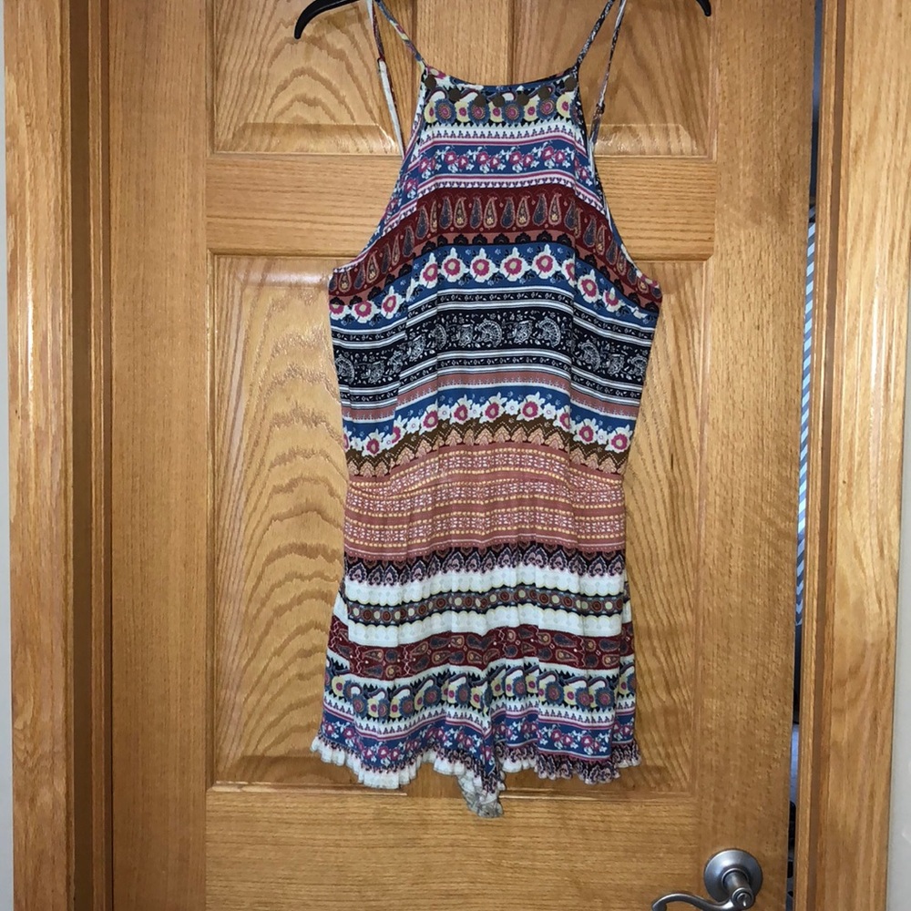 American Eagle printed romper